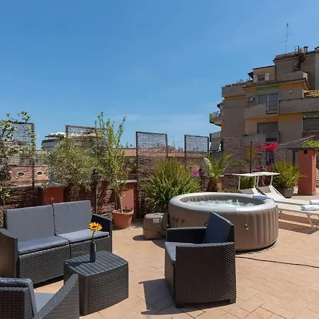 Apartment Penthouse With Jacuzzi On Private Terrace In Trastevere *